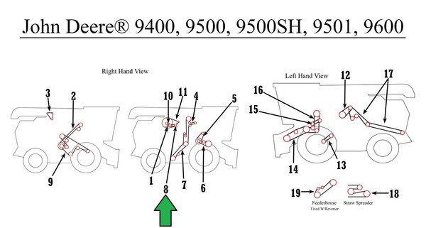 H146636 Rotary Screen Drive Belt JD